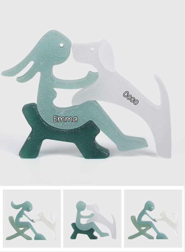 Dogs Cats Pets Lovers - Personalized Dog Custom Shaped Acrylic Plaque