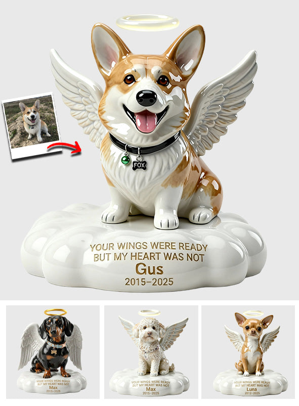 Angel Dog Memorial - Personalized Dog Custom Shaped Acrylic Plaque