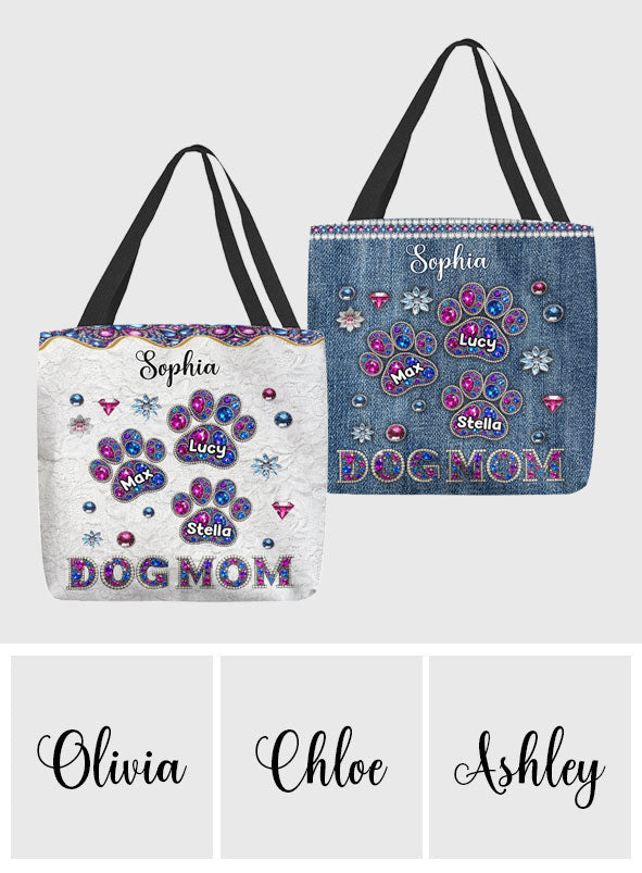 Dog Mom - Personalized Dog Tote Bag