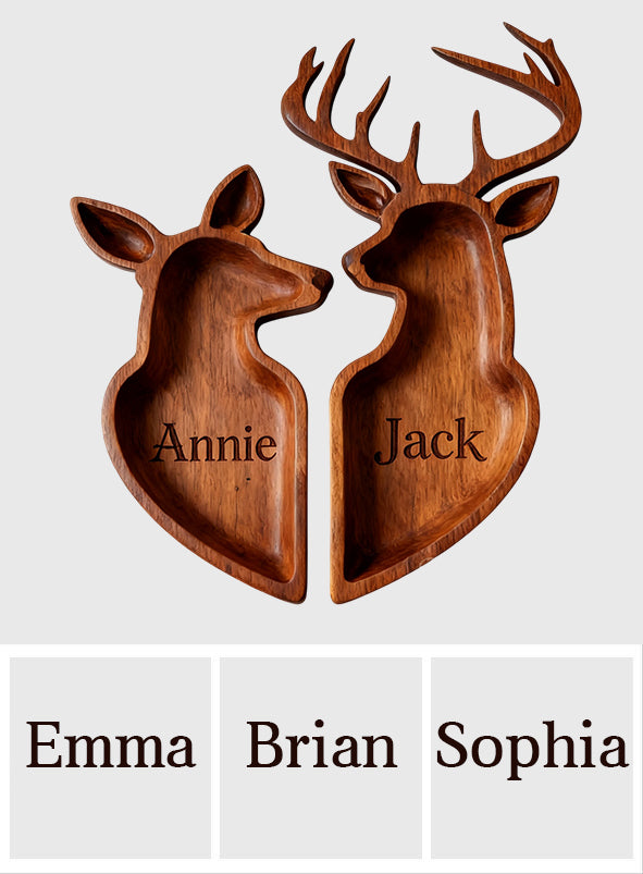 Deer Couple - Personalized Hunting Catch-All Tray