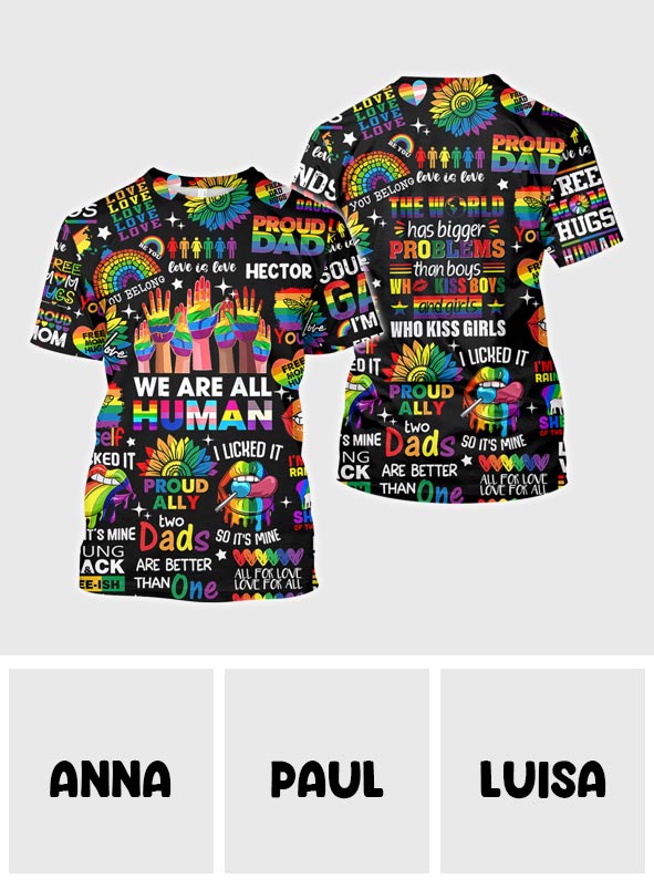 Human Rights Are Not Optional - Personalized LGBT Support All Over Shirt