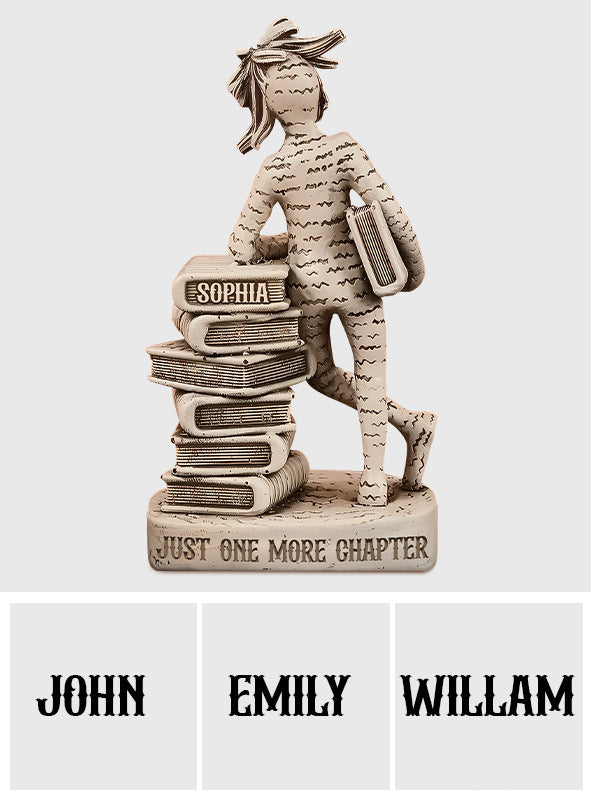 Just One More Chapter - Personalized Book Custom Shaped Wood Plaque