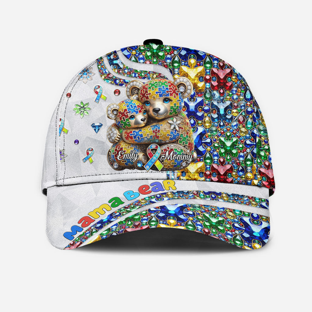 Mama Bear - Personalized Autism Awareness Classic Cap
