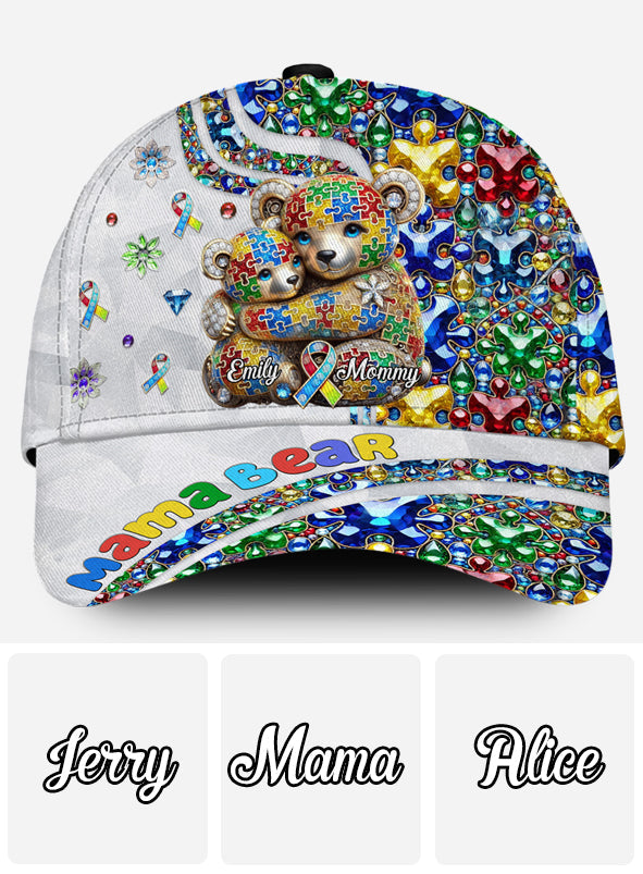 Mama Bear - Personalized Autism Awareness Classic Cap
