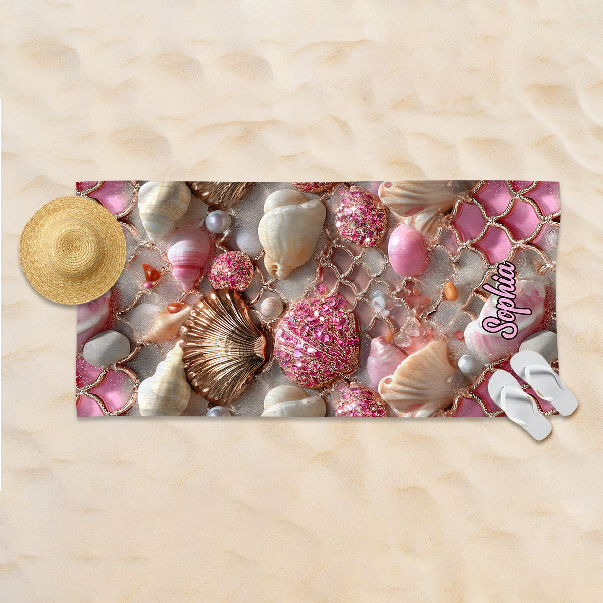 Love Sea - Personalized Sea Lover Beach Towel