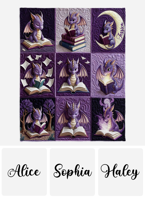 I Am A Bookdragon - Personalized Book Blanket