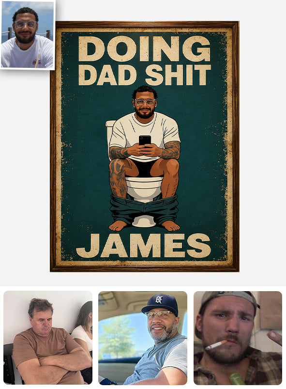 Beste Tageszeit - Personalisierte Vaterleinwand und Poster