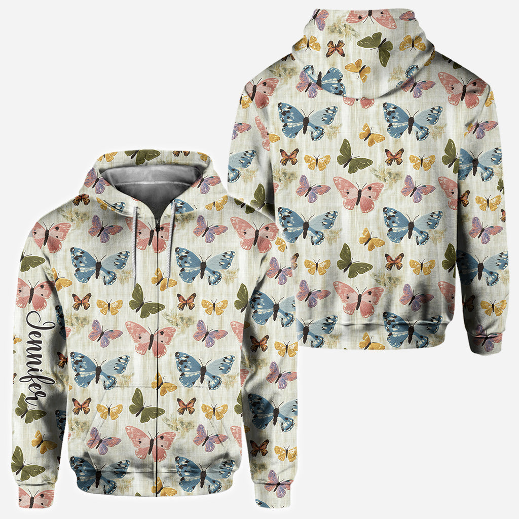 Butterflies Garden - Personalized Butterfly All Over Shirt