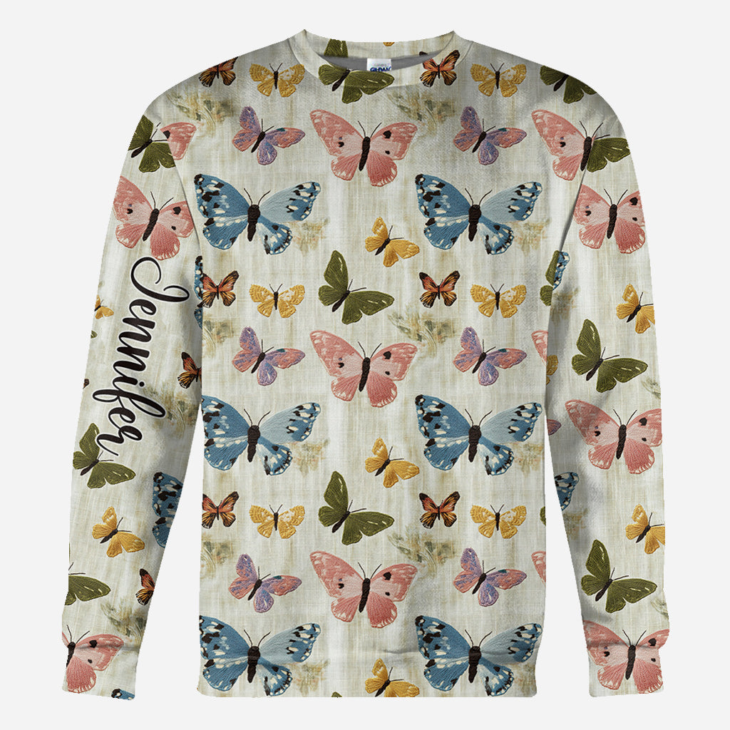 Butterflies Garden - Personalized Butterfly All Over Shirt