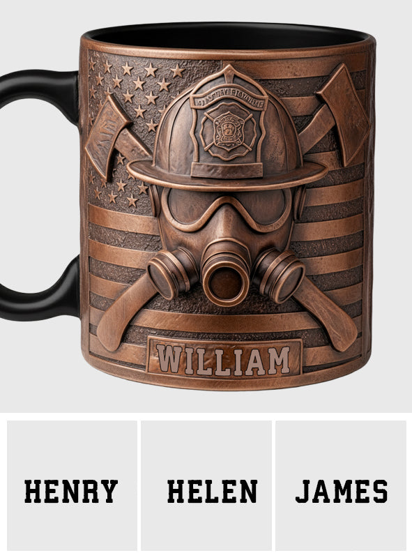 Proud Firefighter - Personalized Firefighter Accent Mug