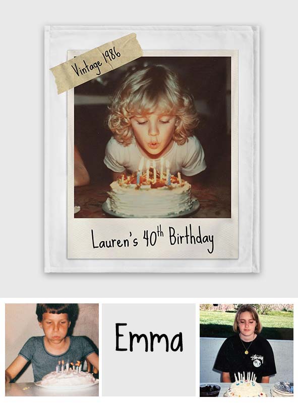 Happy Birthday - Personalized Birthday Blanket