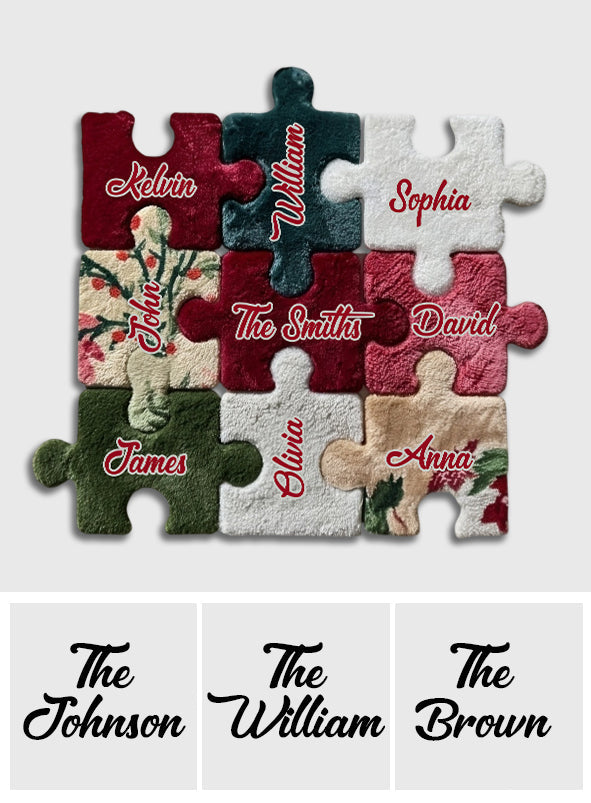 Merry Christmas - Personalized Family Non-Slip Tufted Rug