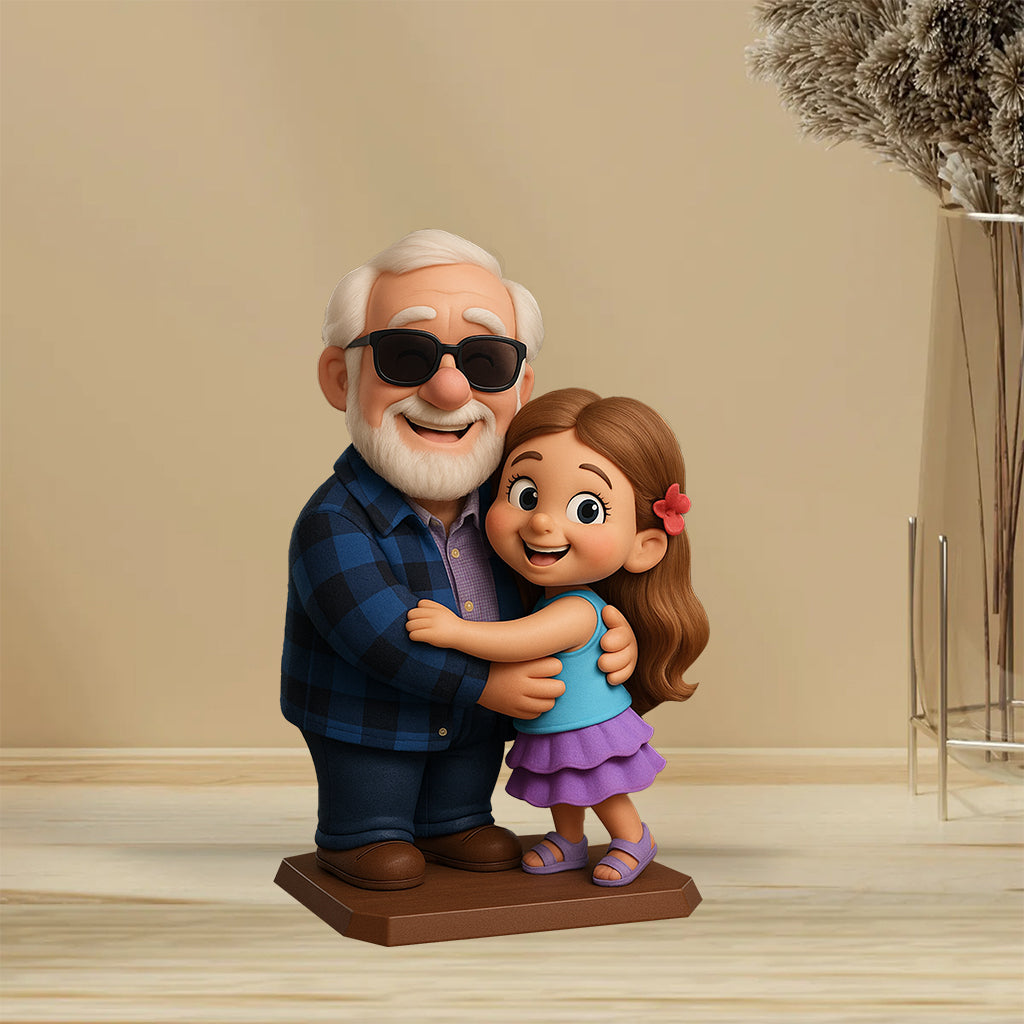 Meaningful Gift Cartoonish Style - Personalized Memorial Custom Shaped Acrylic Plaque