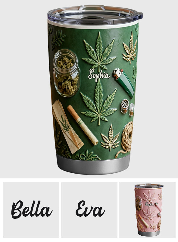 Green Magic Leaf – personalisierter Weed-Becher