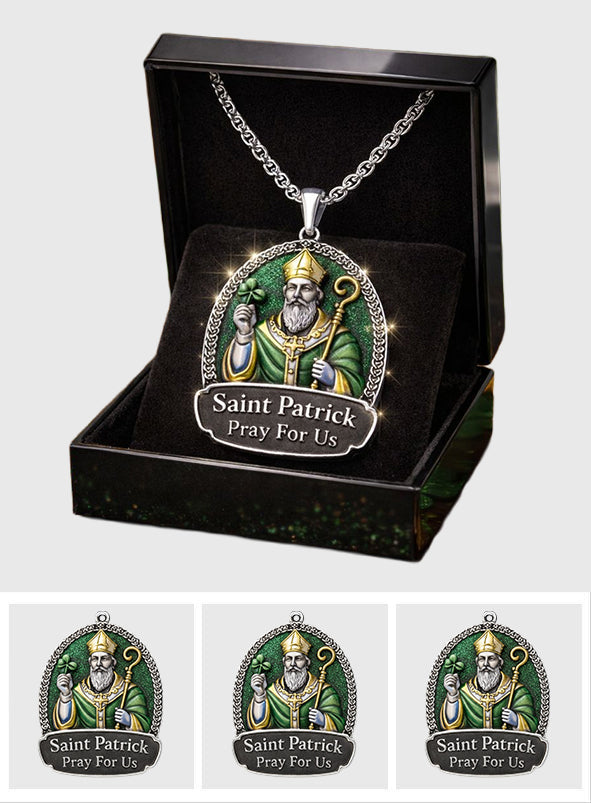 Saint Patrick Day - Saint Patrick's Day Shaped Metal Pendant Necklace