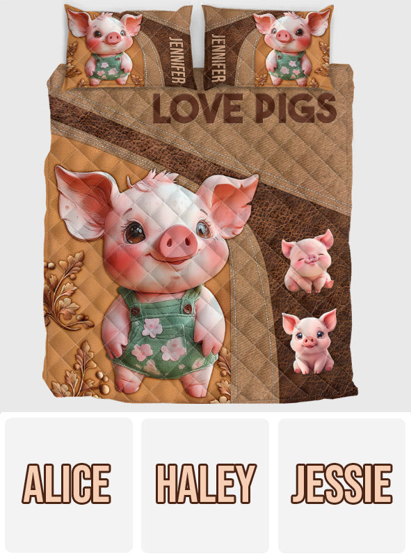 Niedliches Schweinchen – Personalisiertes Bettwäscheset für Schweinchenliebhaber