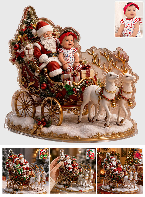 Merry Christmas - Personalized Kid Custom Shaped Acrylic Plaque
