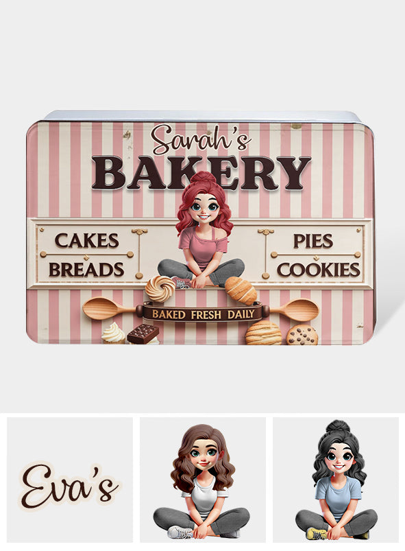 Just A Girl Who Loves Baking - Personalized Baking Biscuit Tin