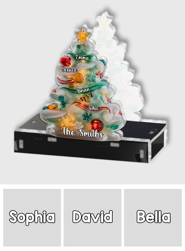 Merry Christmas - Personalized Family Paper Towel Holder