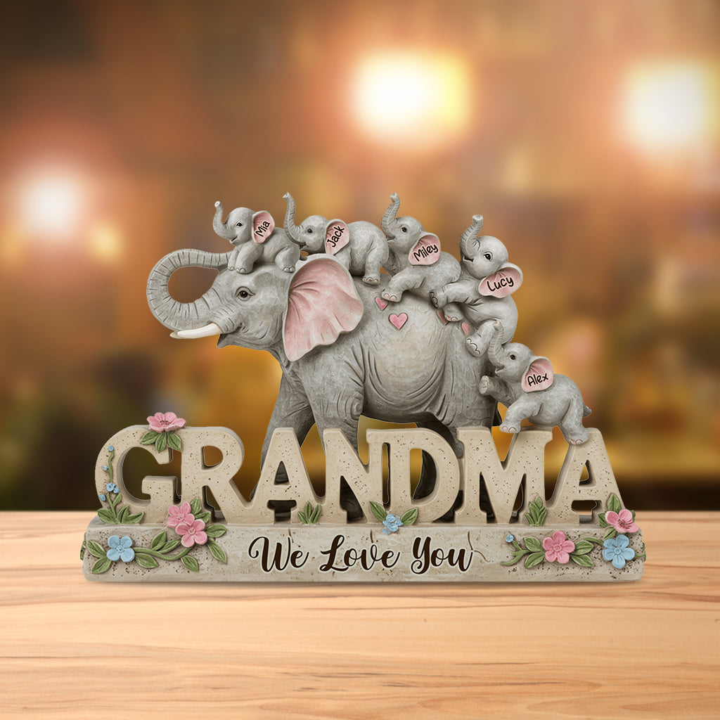 We Love You - Personalized Mother Custom Shaped Acrylic Plaque