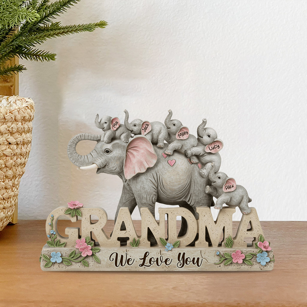 We Love You - Personalized Mother Custom Shaped Acrylic Plaque