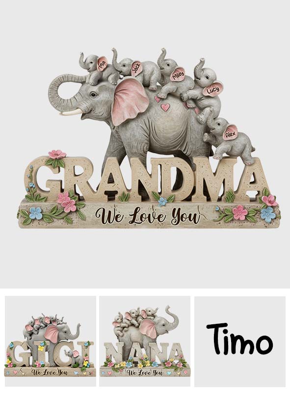 We Love You - Personalized Mother Custom Shaped Acrylic Plaque