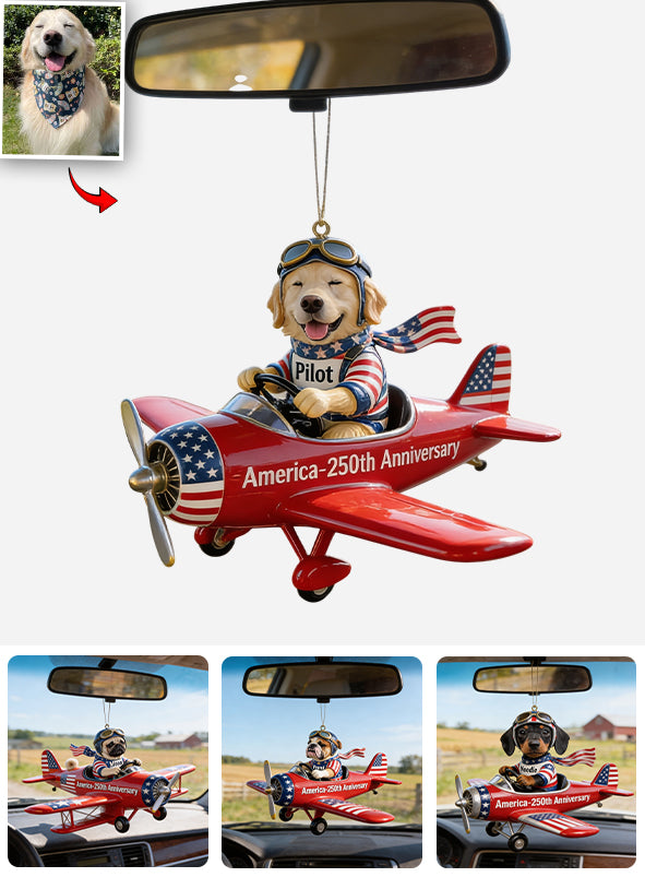 Frohen Jahrestag - Personalisierte Hundewagen Ornament