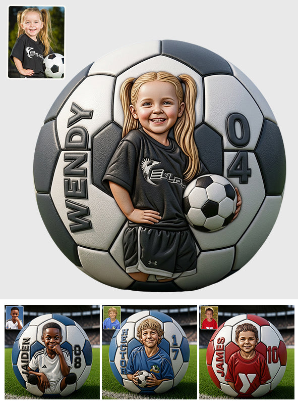 Cadeau d'anniversaire photo pour joueurs de football - Ballon multi-sport personnalisé