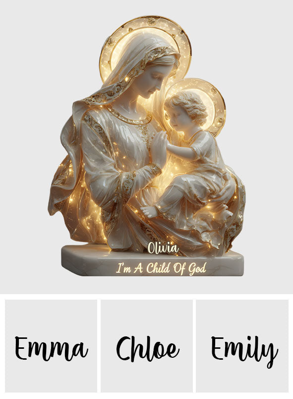 A Child Of God - Personalized Christian Acrylic LED Night Light
