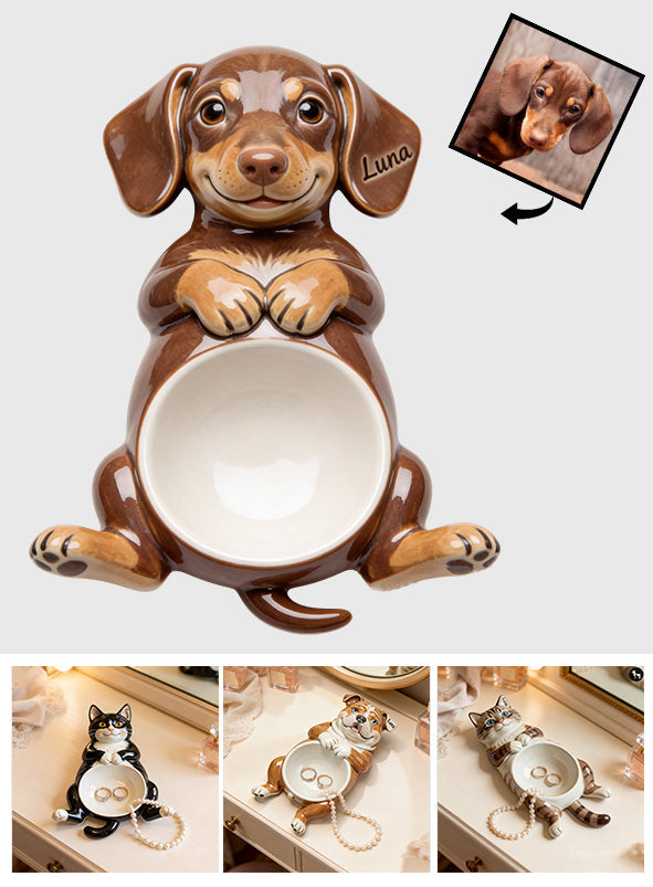 Plateau de rangement personnalisé pour chien, à partir de n'importe quelle photo