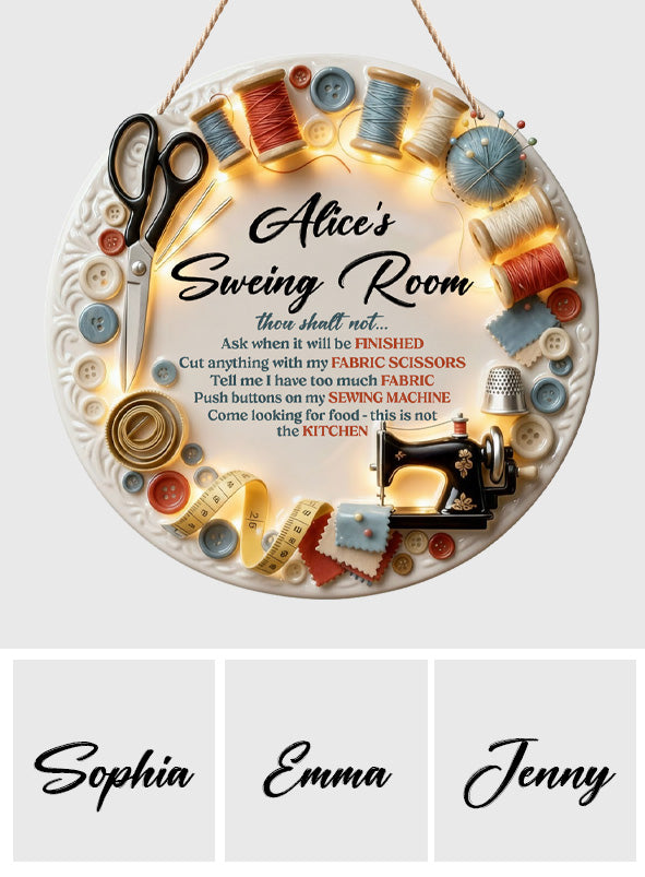 Nähzimmer - Personalisiertes Nähzimmer-LED-Licht-Acryl-Schild