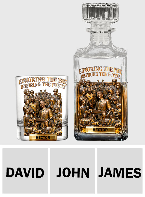 Black History Month - Personalized African American Whiskey Decanter Set