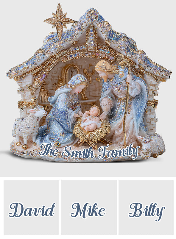Nativity Scene - Personalized Christian Custom Shaped Acrylic Plaque