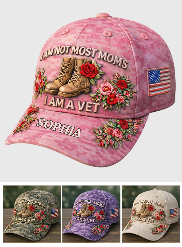 Geschenk für Veteranen-Mütter - Personalisierte klassische Mütze