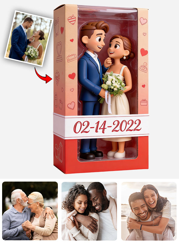 Je t'aime - Plaque acrylique personnalisée pour couple, forme sur mesure