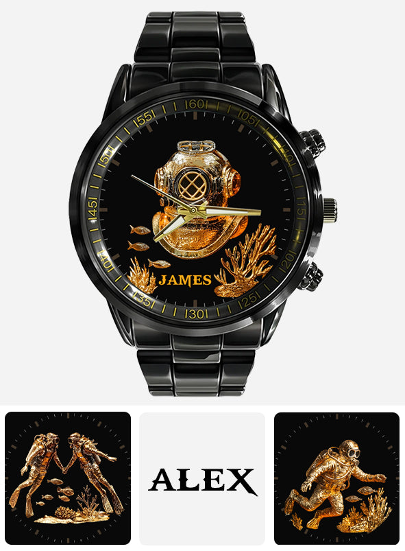 Love Scuba Diving - Personalized Scuba Diving Hand Watch