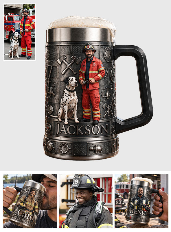 Firehouse Brew - Personalized Firefighter Beer Stein