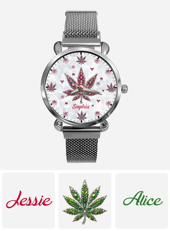 Stunning Leaf - Personalized Weed Women Hand Watch