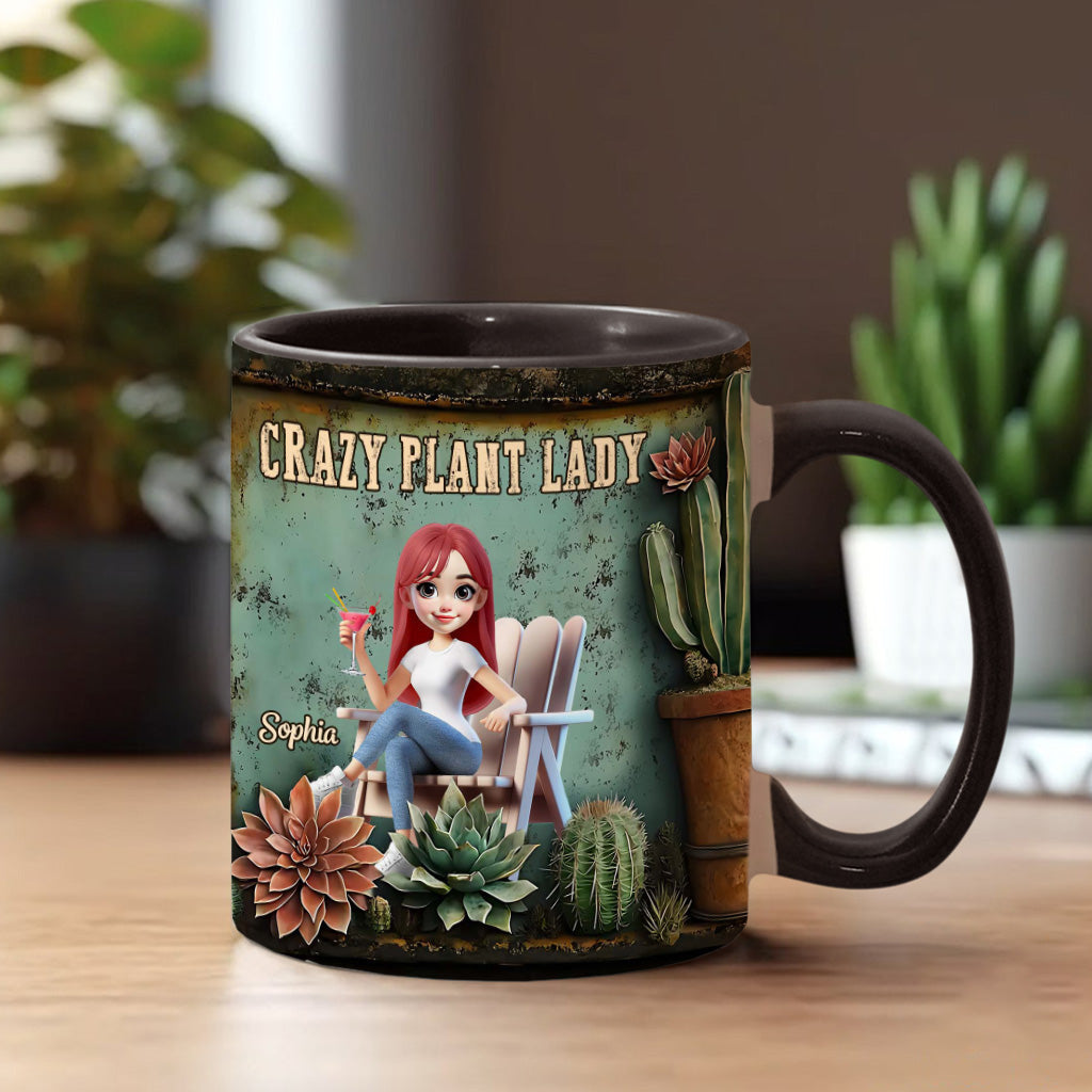 Crazy Plant Lady - Personalized Gardening Accent Mug