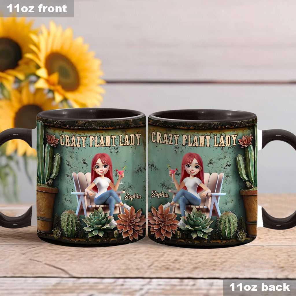 Crazy Plant Lady - Personalized Gardening Accent Mug