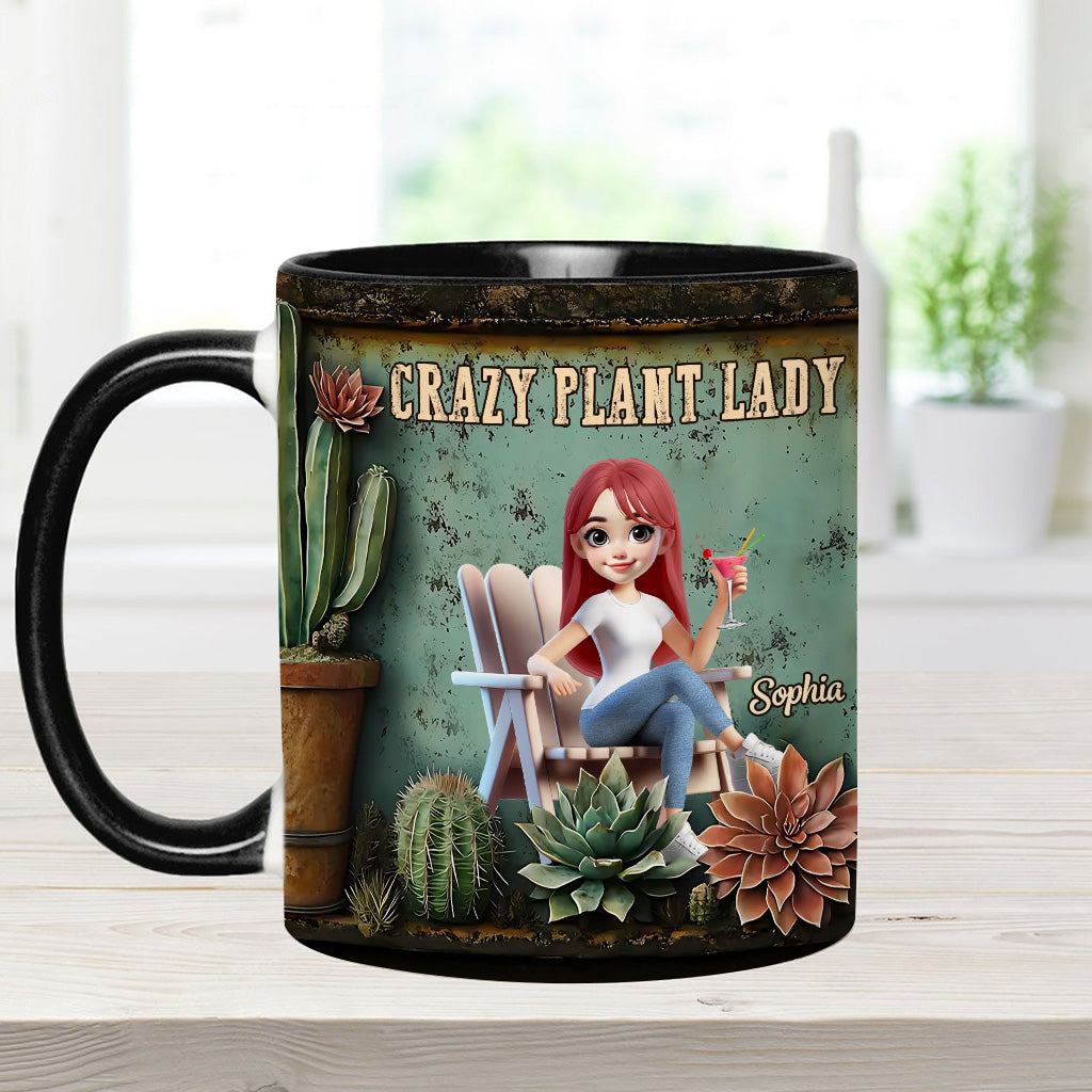 Crazy Plant Lady - Personalized Gardening Accent Mug