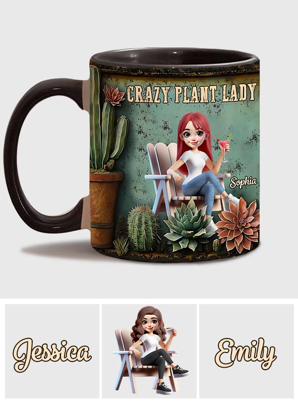 Crazy Plant Lady - Personalized Gardening Accent Mug