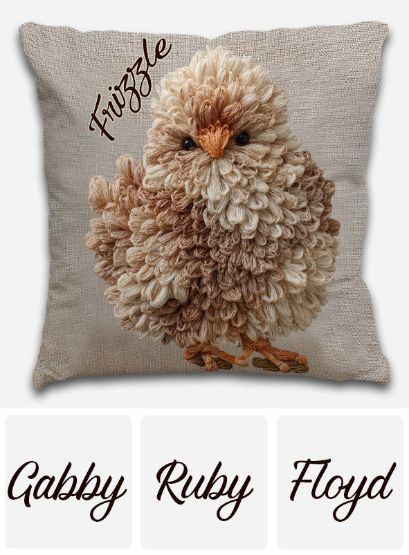 Coussin décoratif personnalisé « Love Chicken »