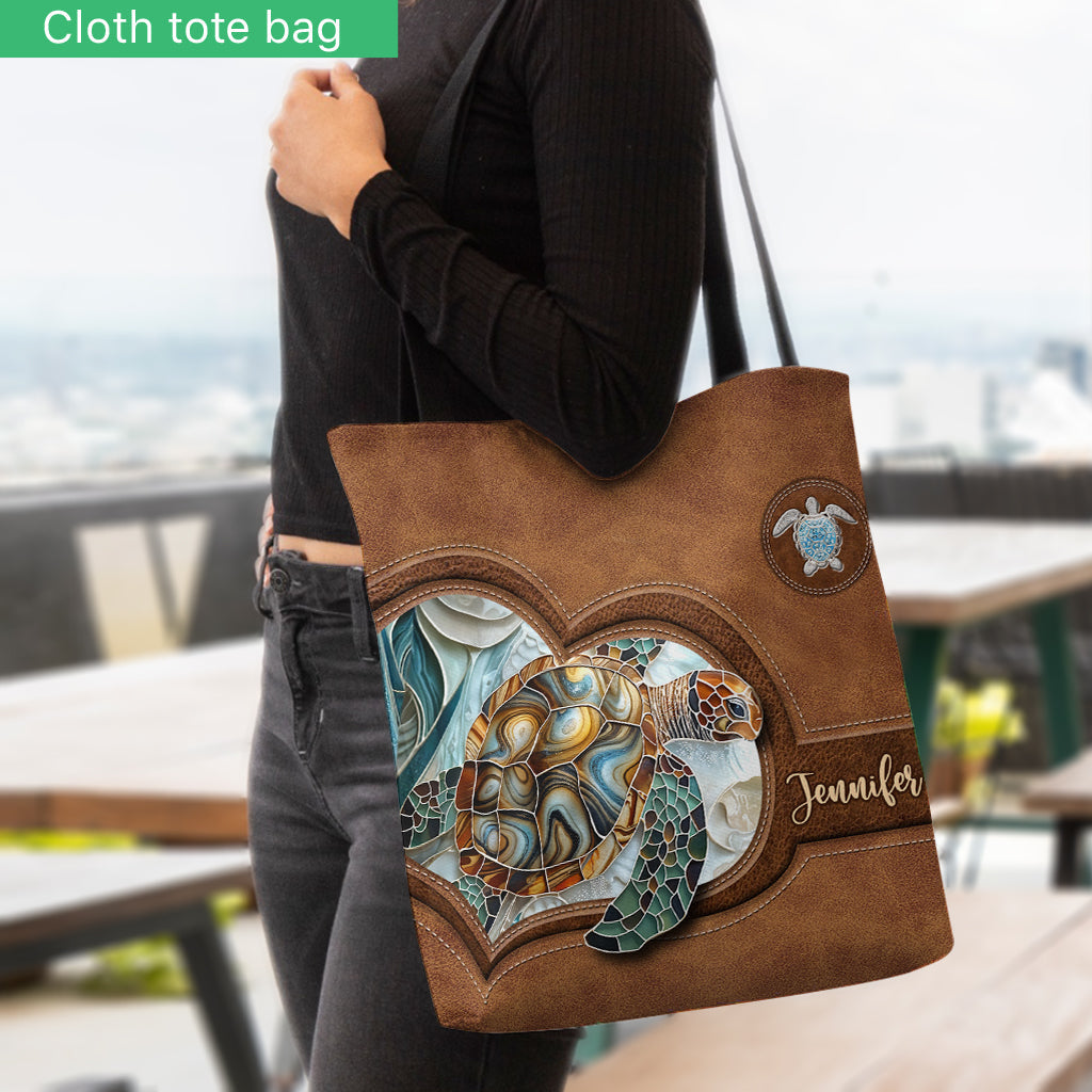 Love Turtles - Personalized Turtle Tote Bag