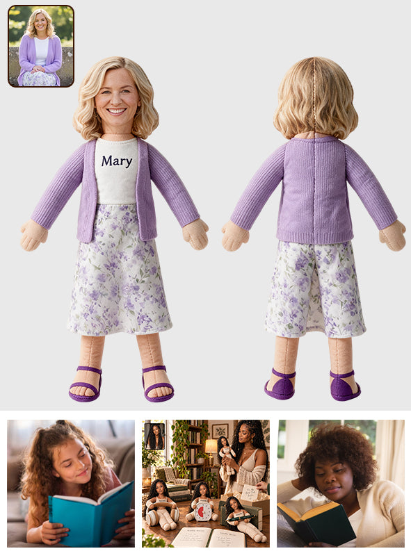 Love Reading - Personalized Book Posable Plush Doll