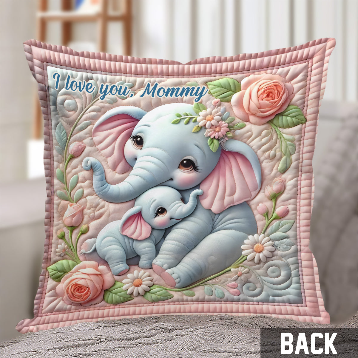 I Love You - Personalized Mother Throw Pillow