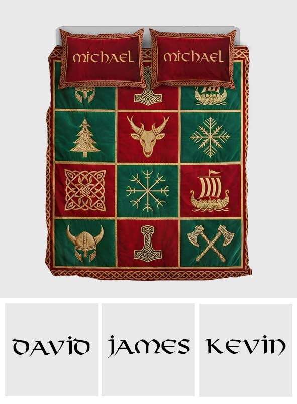 Vikings - Personalized Viking Bedding Set