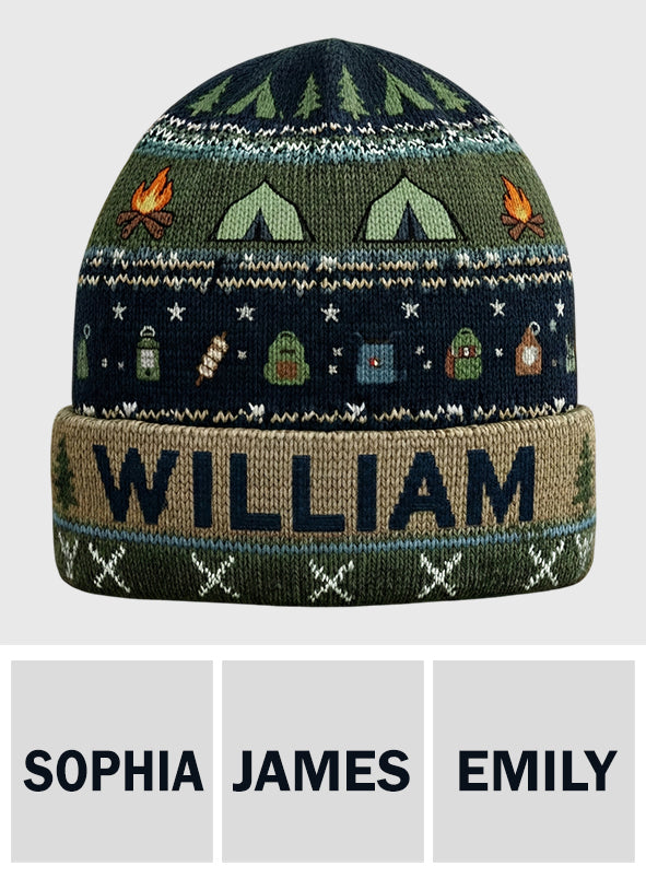 Outdoor Adventure - Personalized Camping Beanie Hat
