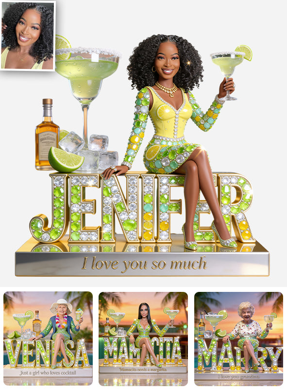 Cadeau pour Amateurs de Cocktails, Amateurs de Margaritas - Plaque Acrylique Personnalisée