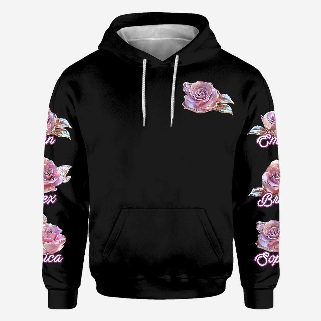 Flowers For Mom Grandma - Personalized Mother All Over Shirt